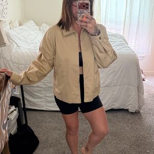 H&M Light Beige Utility Jacket with Collar